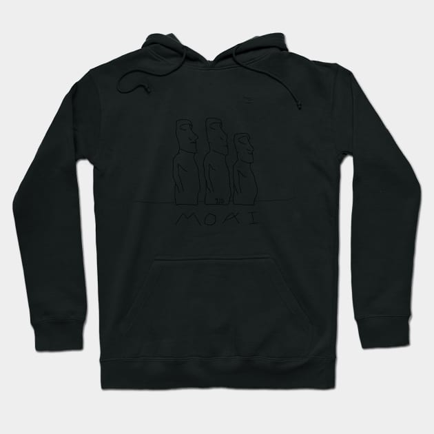 The Moais of Easter Island or Rapa Nui by 9JD Hoodie by JD by BN18 